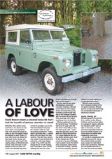 Land Rover Magazine August 2007 - A Labour of Love
